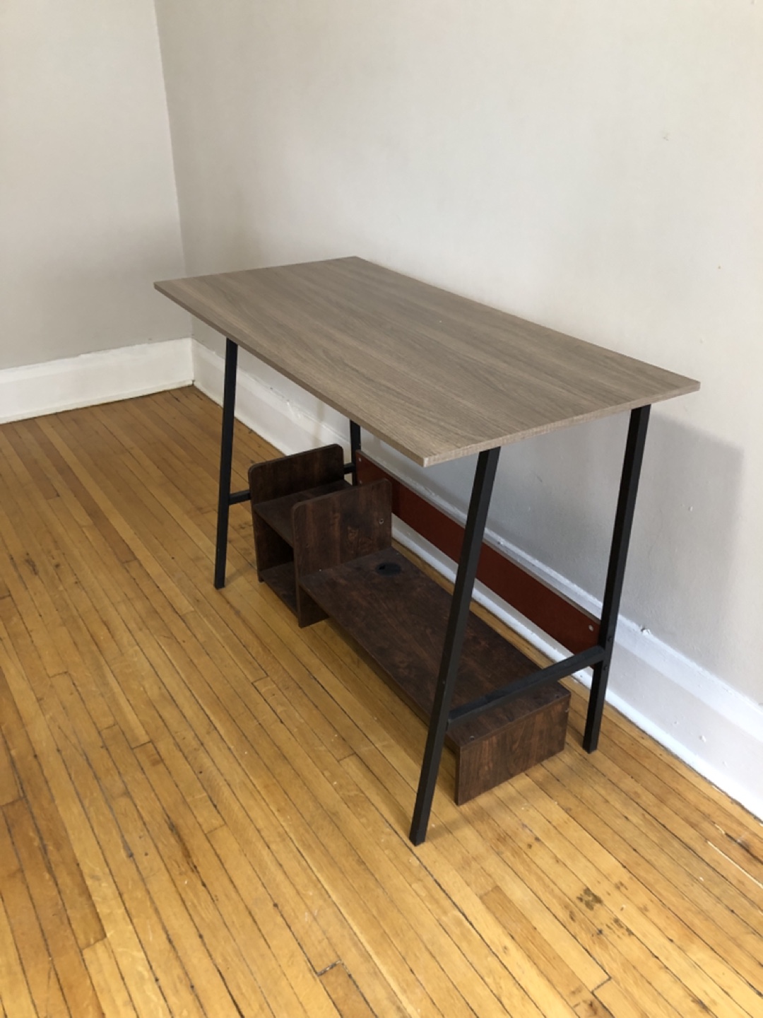 Small Computer Desk with Storage - photo 2