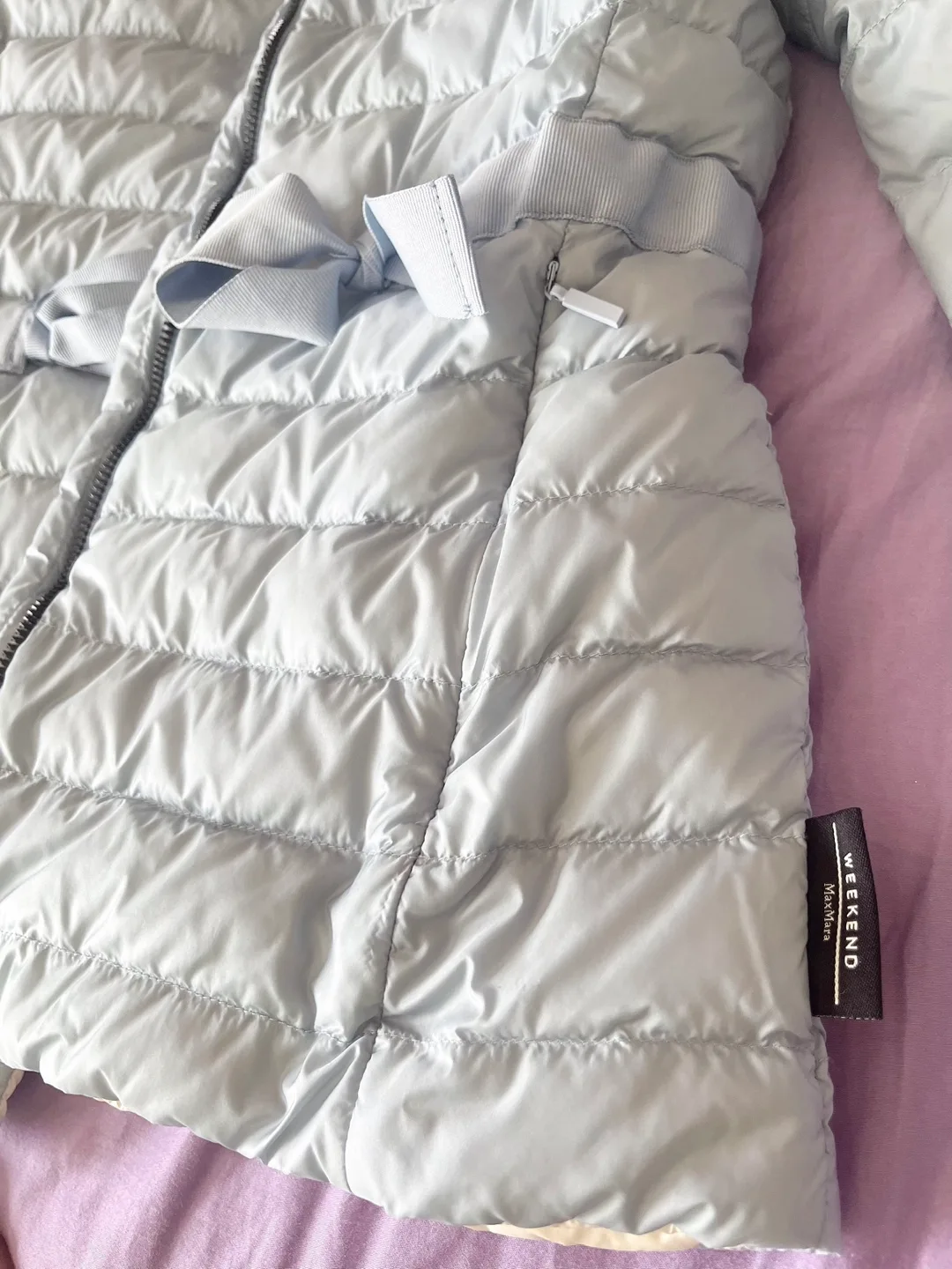 Weekend Max Mara Blue Lightweight Jacket（Double sided wear） image indicator(4)