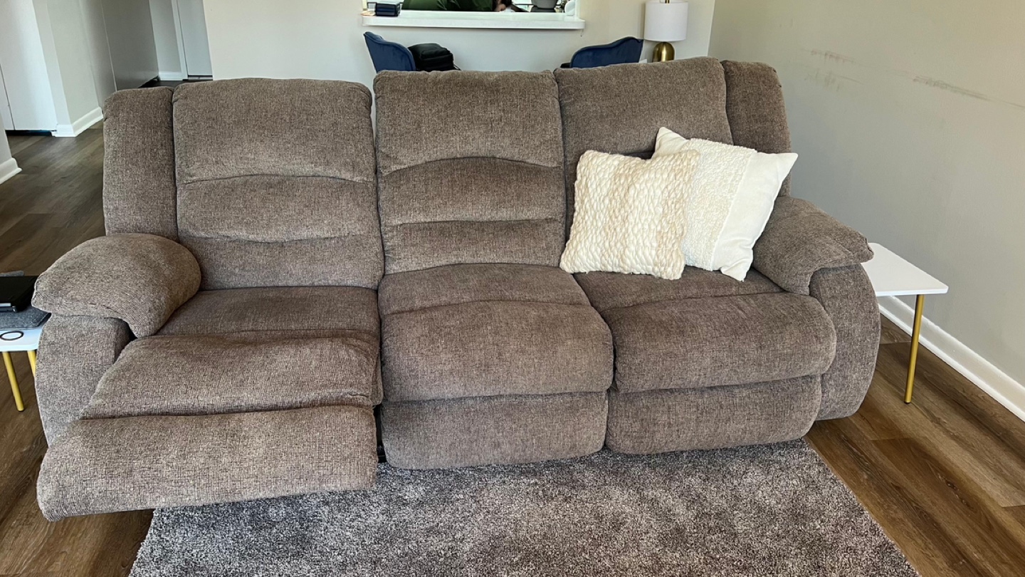 Reclining Sofa/Couch- Brown NEED GONE TODAY