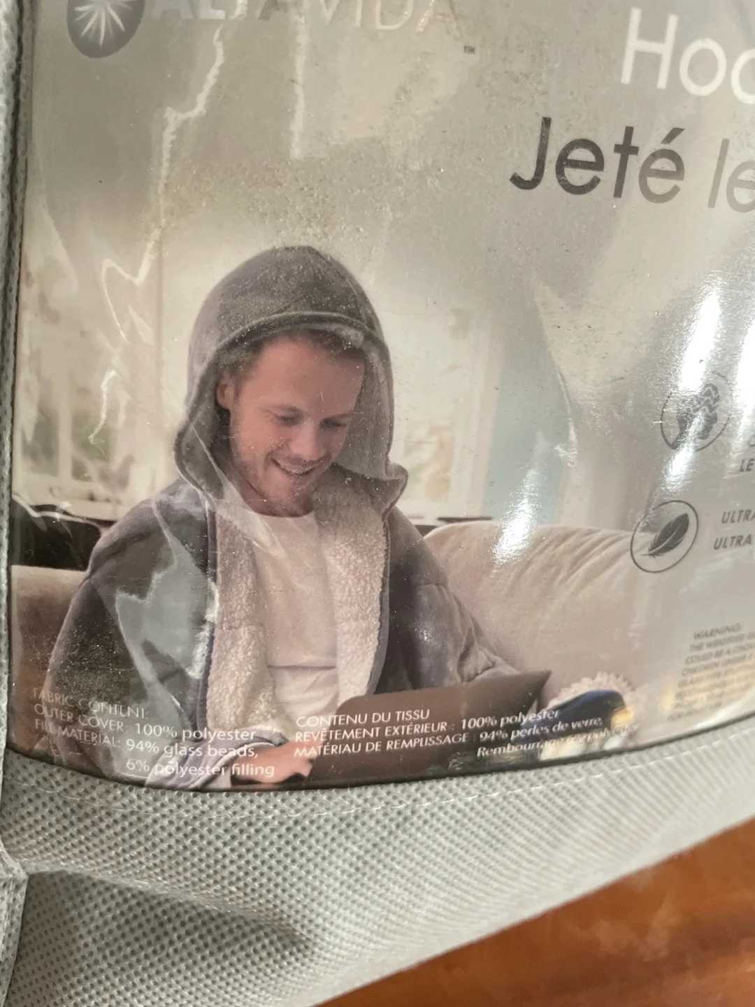 Weighted Hooded Velvet Throw Blanket image indicator(6)