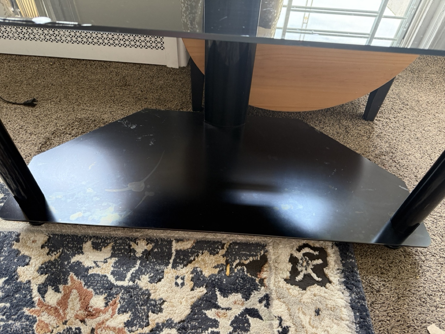 Black Corner TV Stand with Mount - photo 3