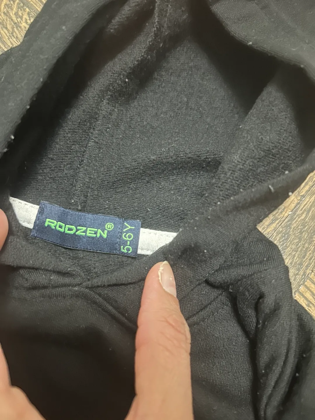 Three Kids' Hoodies - Black & Olive Green image indicator(5)