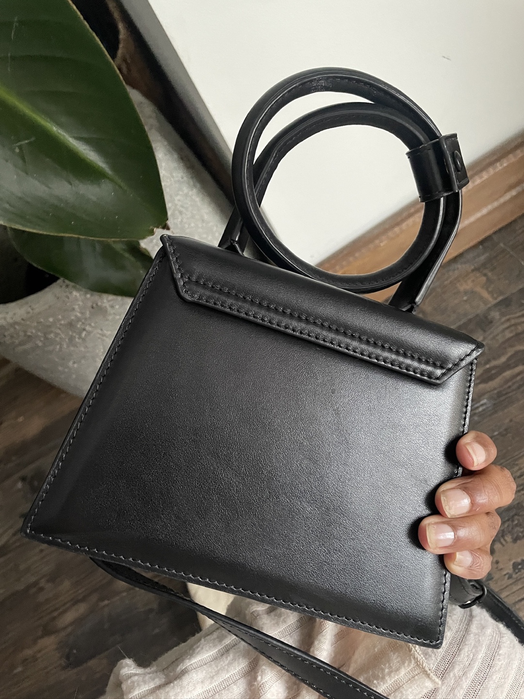 JACQUEMUS Le Chiquito the knot Black Leather Bag - photo 3