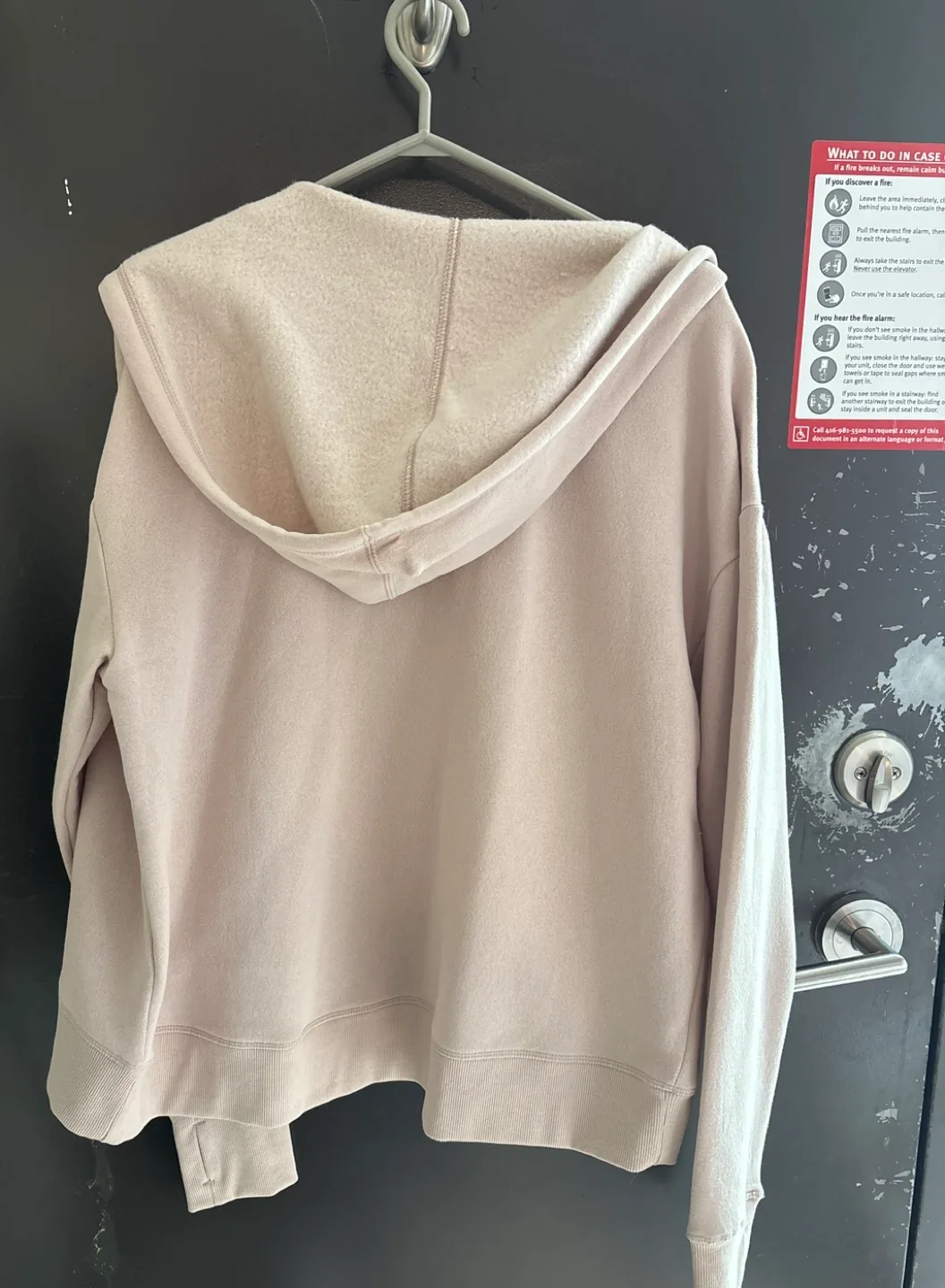 Women's Reebok Zip-Up Hoodie - Light Beige image indicator(2)