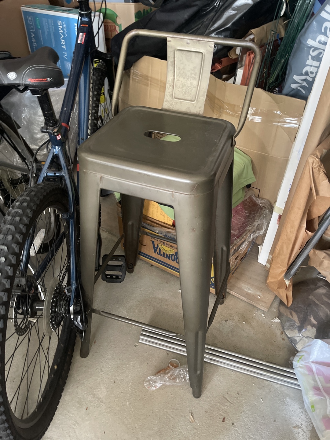 Industrial Metal Bar Stool