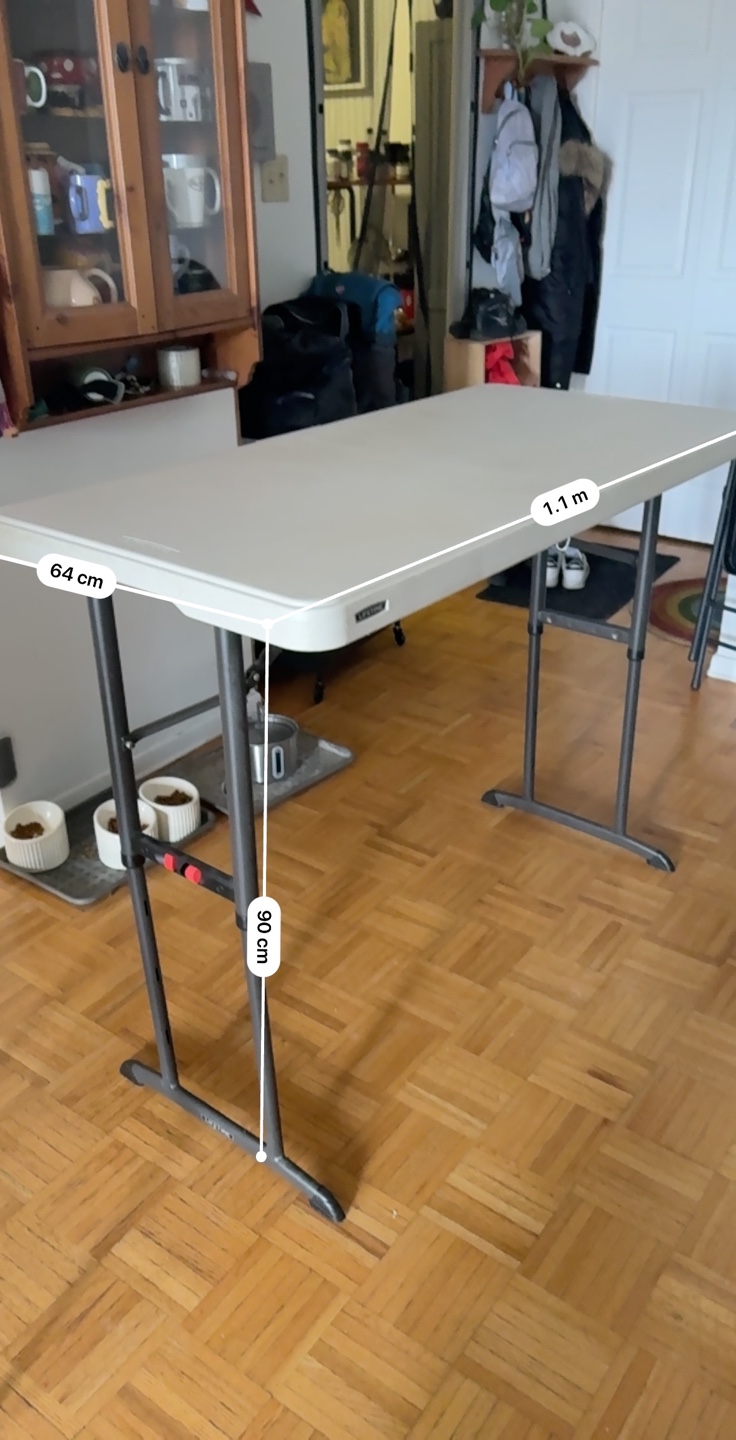 Lifetime 64cm x 110cm Folding Table