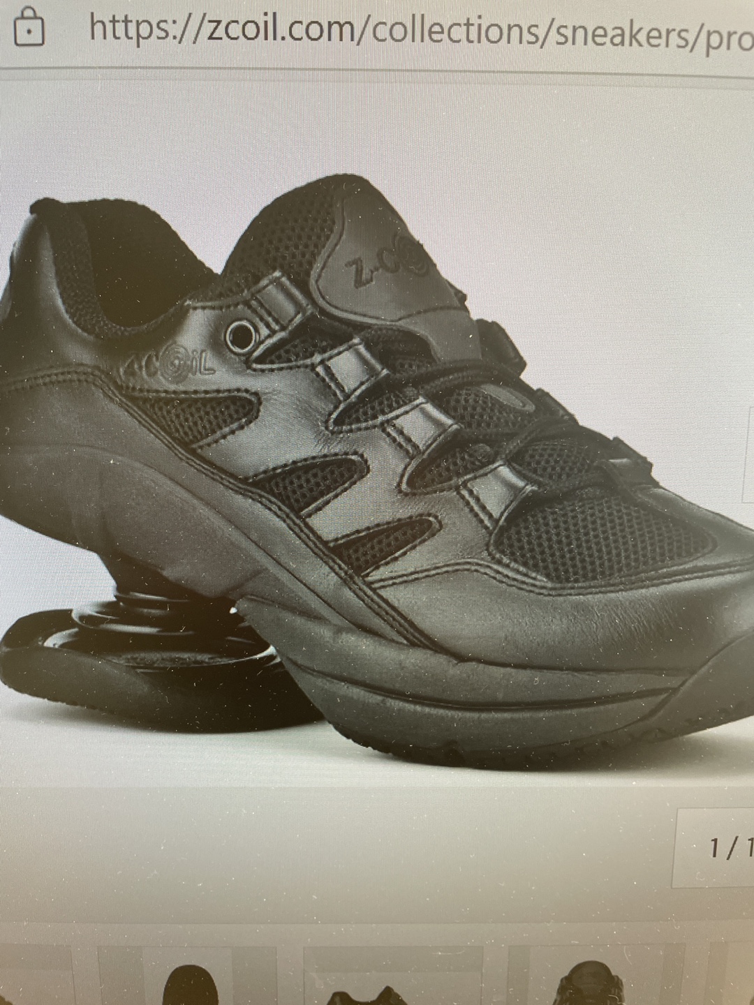 Z-Coil Black Sneakers