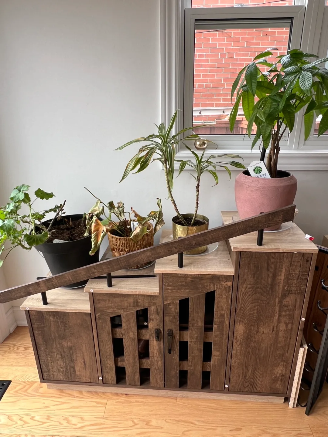 Rustic Wooden Shoe Storage Cabinet image indicator(2)