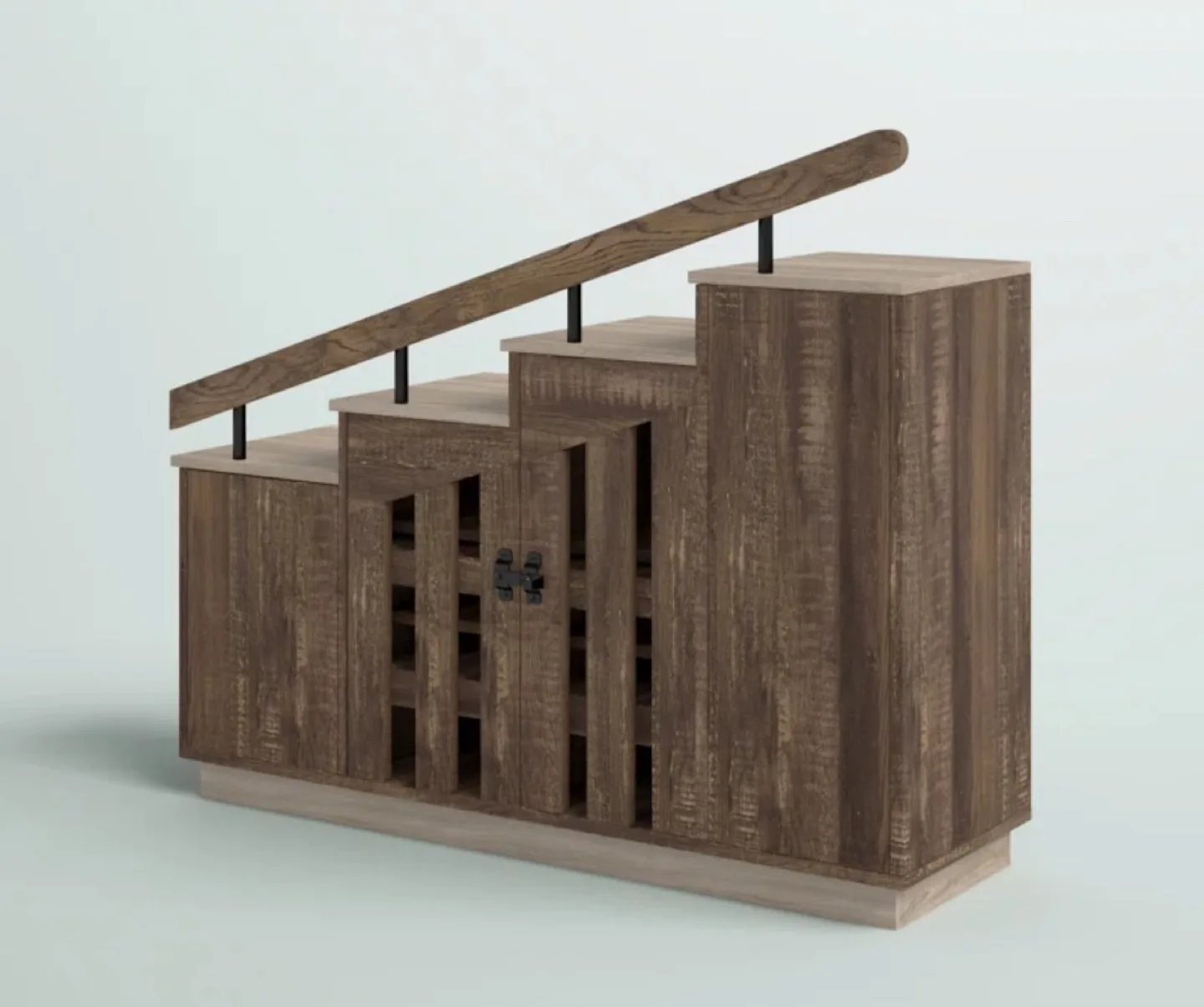 Rustic Wooden Shoe Storage Cabinet image indicator(4)