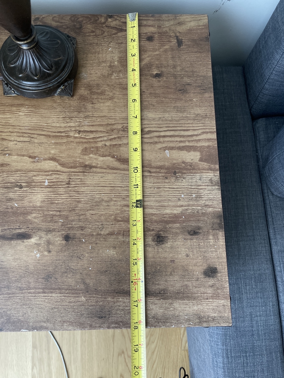 Industrial Style Rolling End Table with Drawer - photo 3