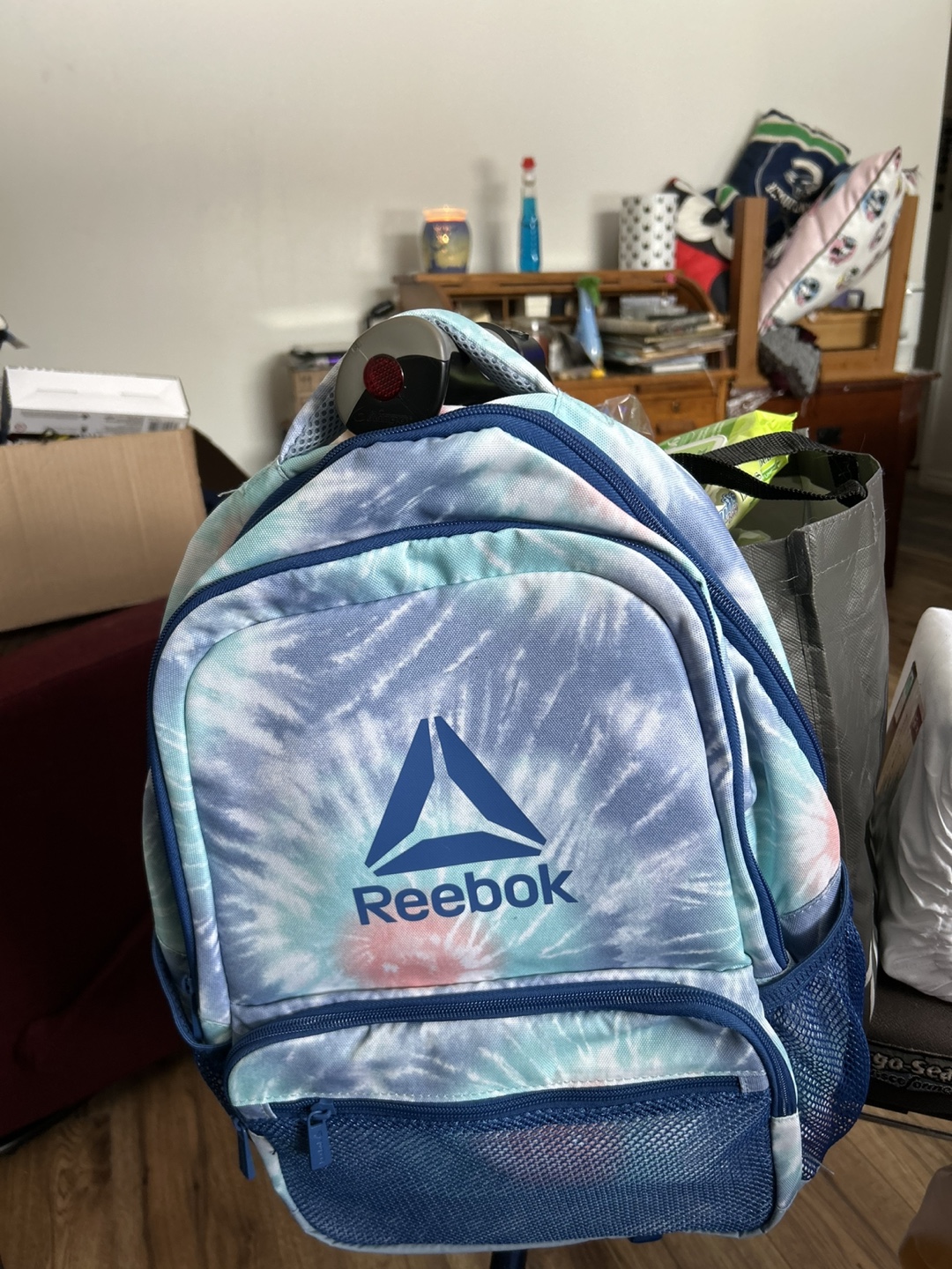 Two Reebok Tie-Dye Backpacks