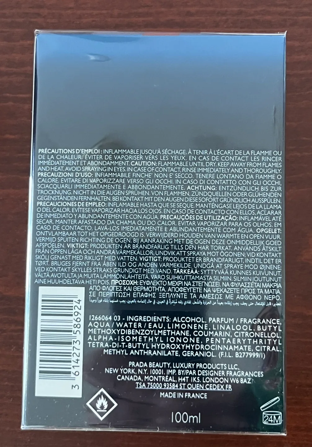 PRADA Luna Rossa Ocean Eau De Toilette 100ml image indicator(2)