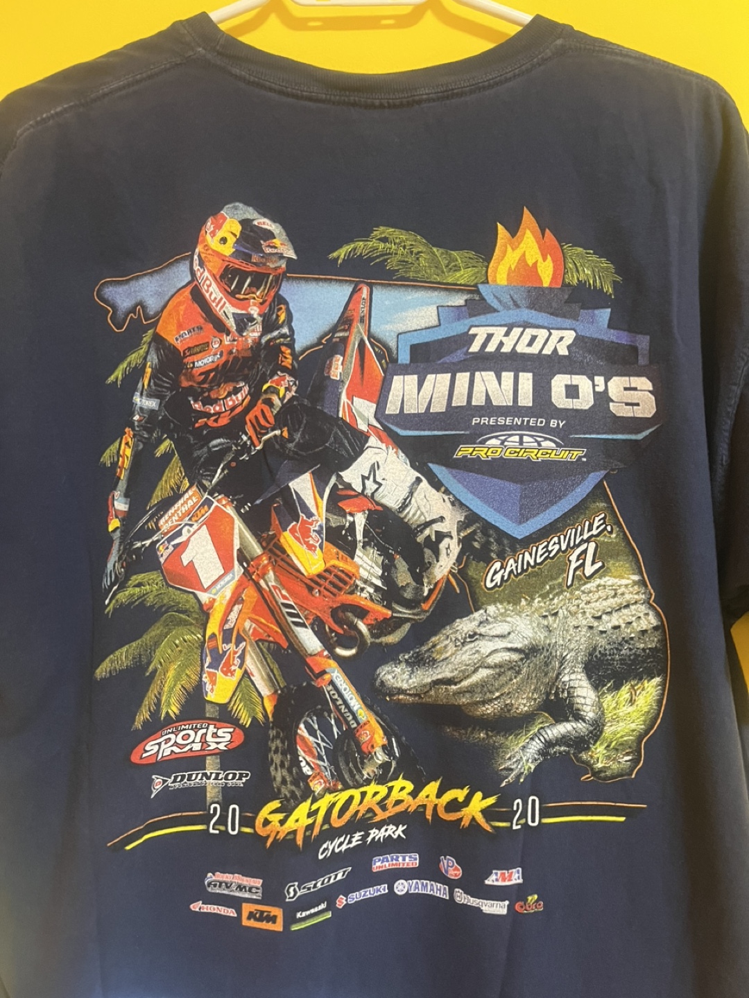 Vintage Thor Mini O's Gatorback Motocross T-Shirt - Size XL - photo 2