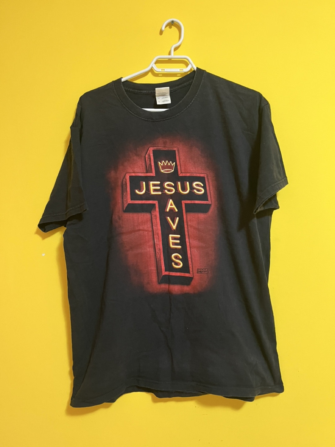 Vintage Kansas Jesus Saves T-Shirt - Size XL