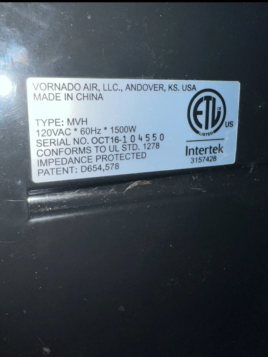 Vornado MVH Compact Vortex Heater image indicator(3)