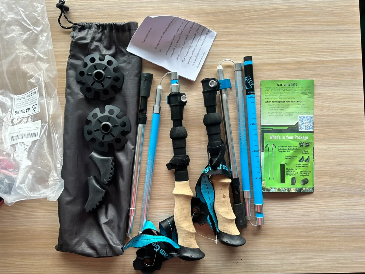 High Stream Gear Women's Foldable Walking Poles image indicator(2)