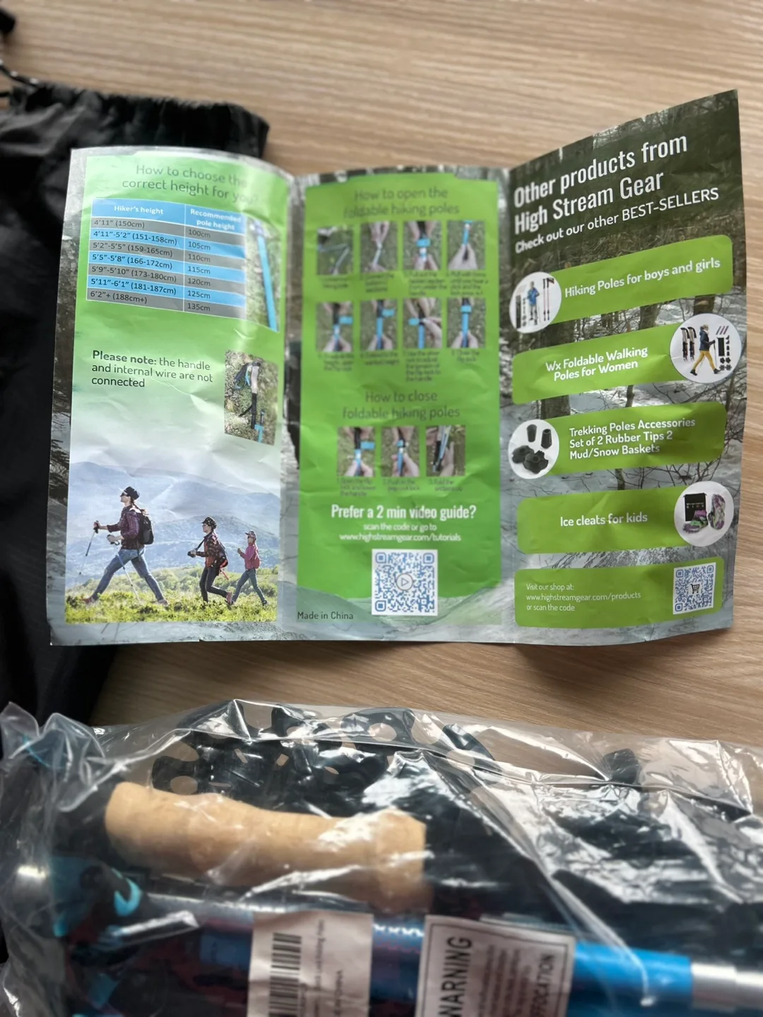 High Stream Gear Women's Foldable Walking Poles image indicator(5)