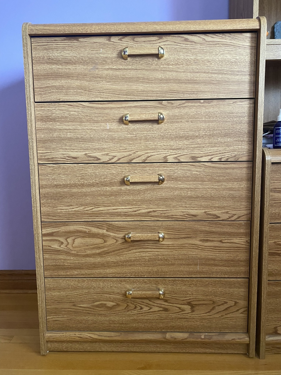 Five-Drawer Wooden Chest
