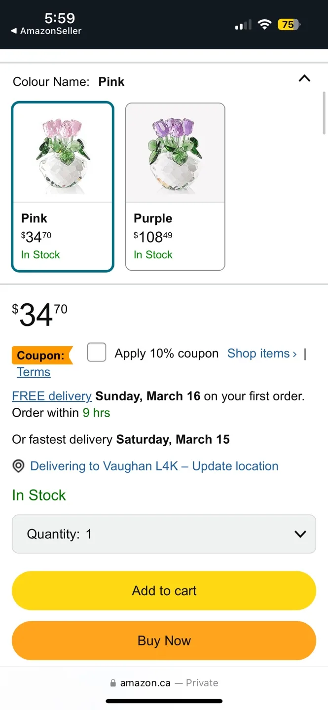 Crystal Pink Bouquet Flower Rose Beautiful Gift Mom, Girlfriend image indicator(6)