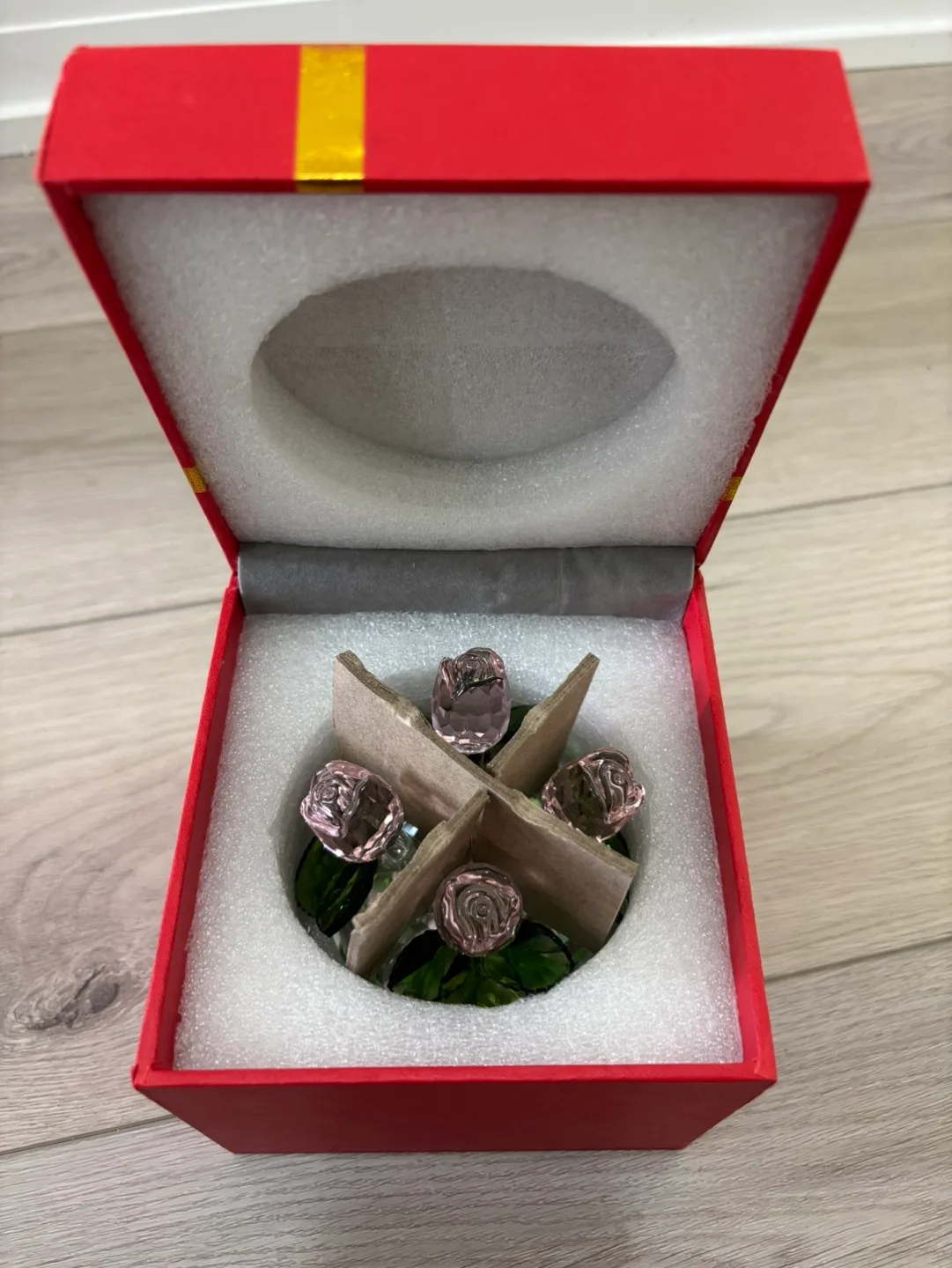 Crystal Pink Bouquet Flower Rose Beautiful Gift Mom, Girlfriend image indicator(4)