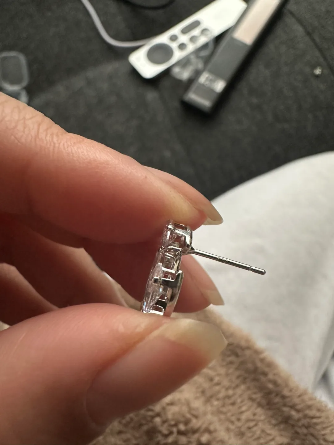 Chanel style Cubic Zirconia Earrings image indicator(2)