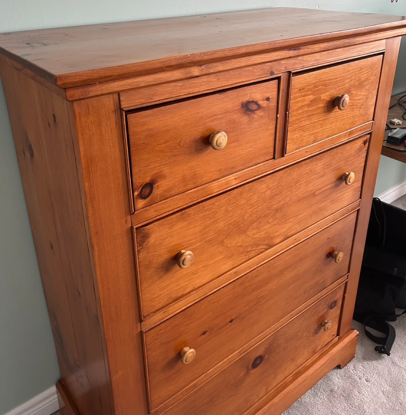 100% Canadian Made Solid Pine Tallboy Dresser. image indicator(2)