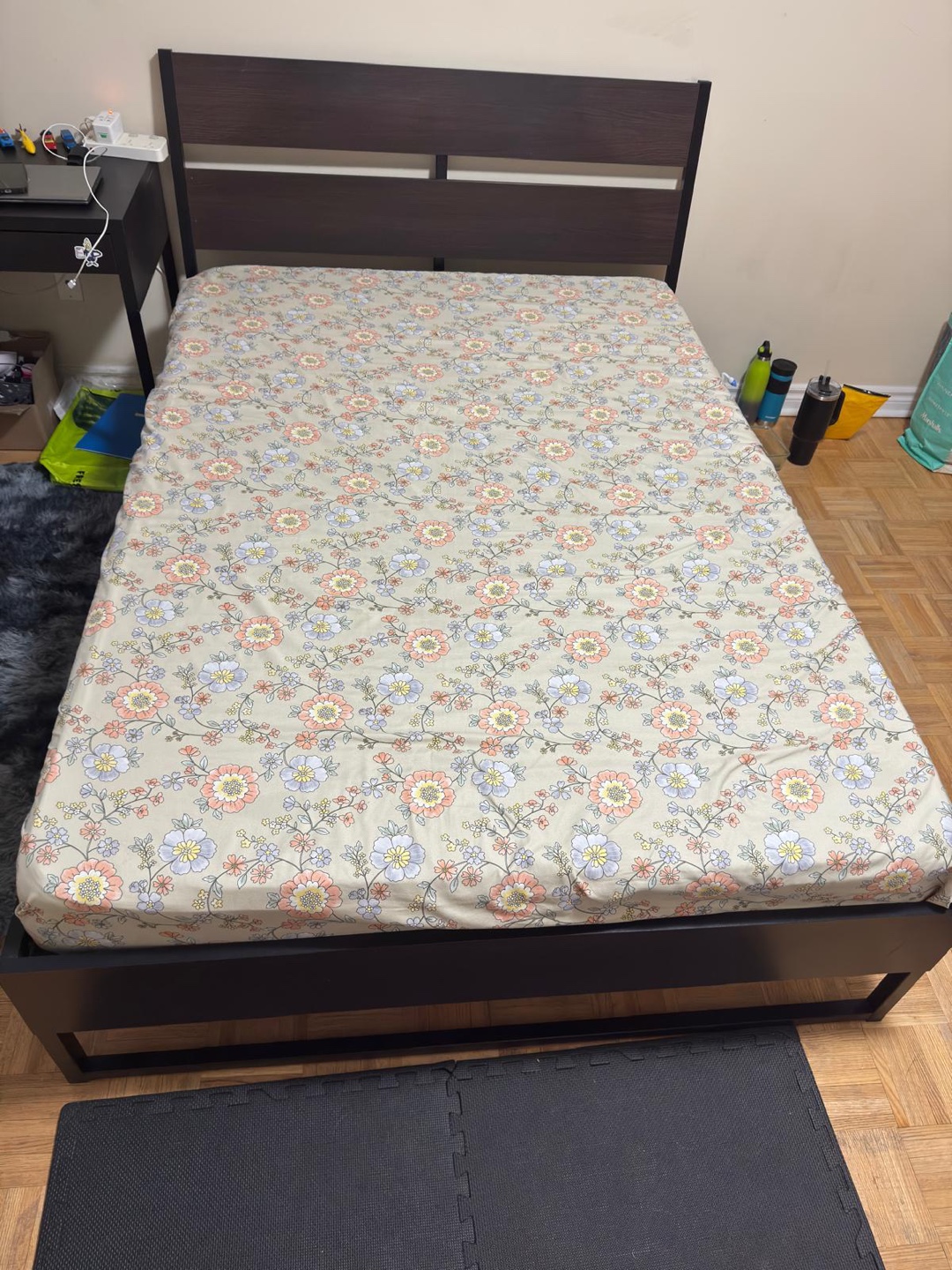 Double Bed ikea Frame - Dark Brown