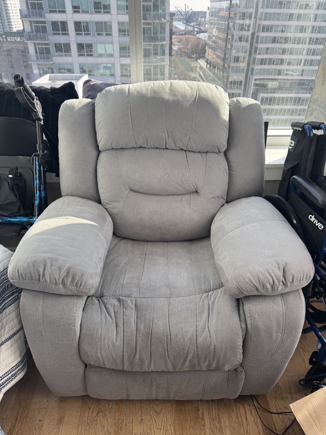 Gray Recliner Chair