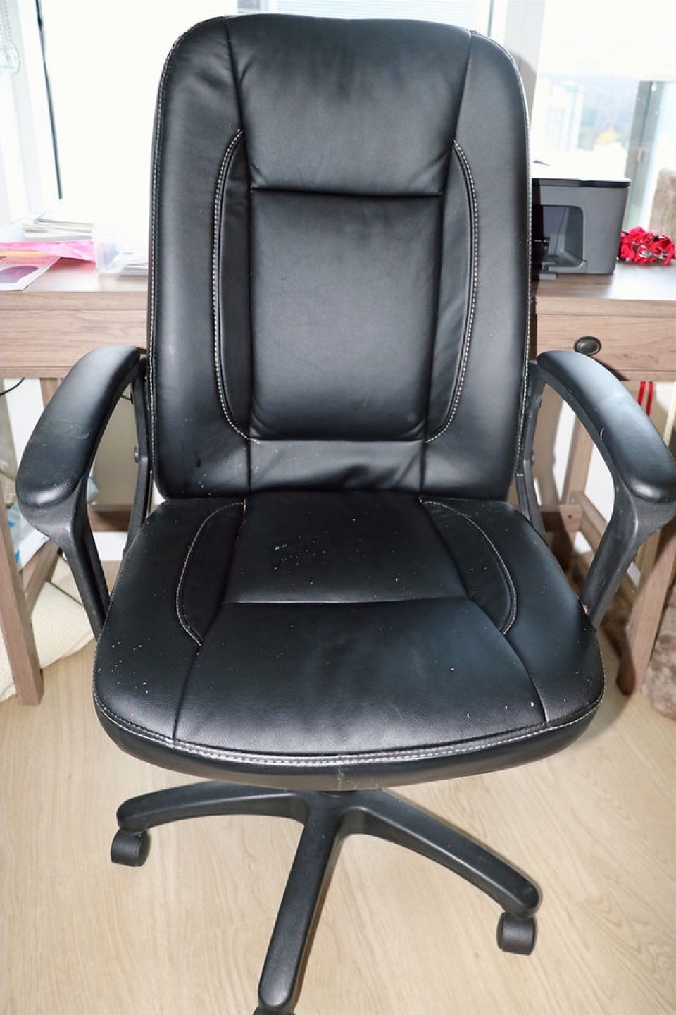 Black Leather Office Chair