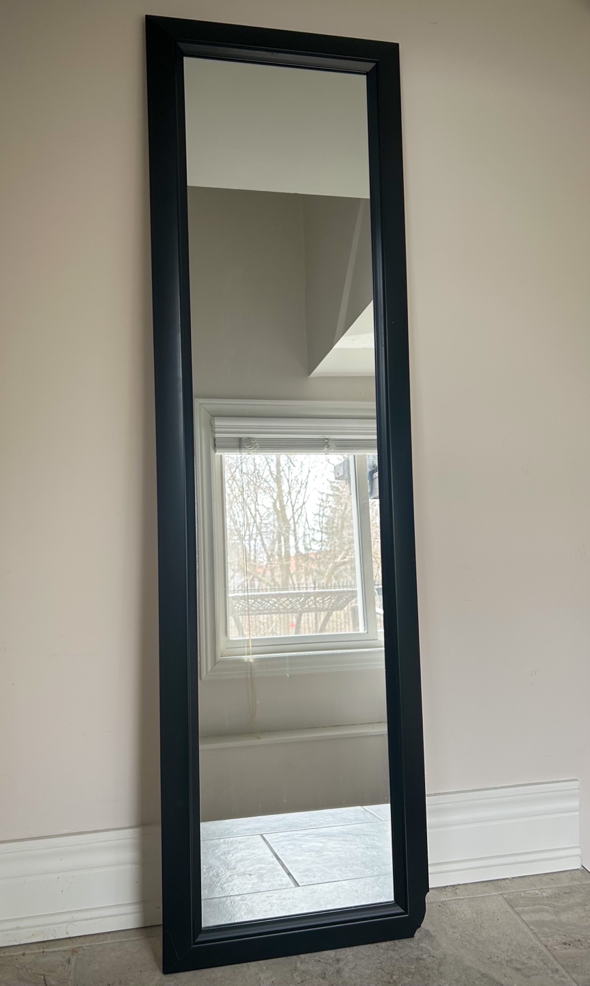 Full Length Black Framed Mirror