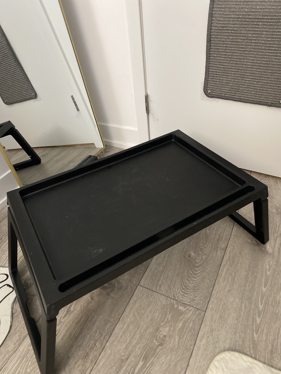 Black Foldable TV Tray Table - photo 2