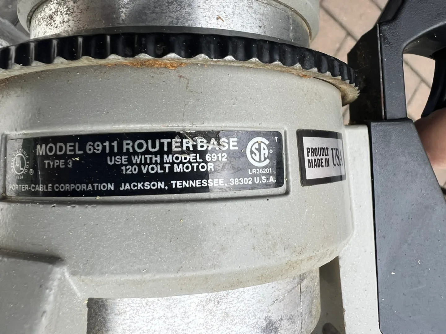 Porter Cable 6912 Heavy Duty Router and 6911 D-Handle Base image indicator(5)