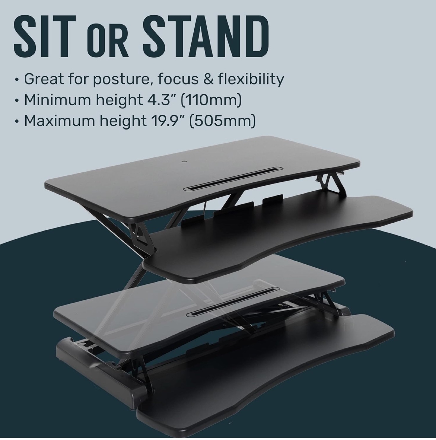 Electric Adjustable Standing Desk Riser - photo 2
