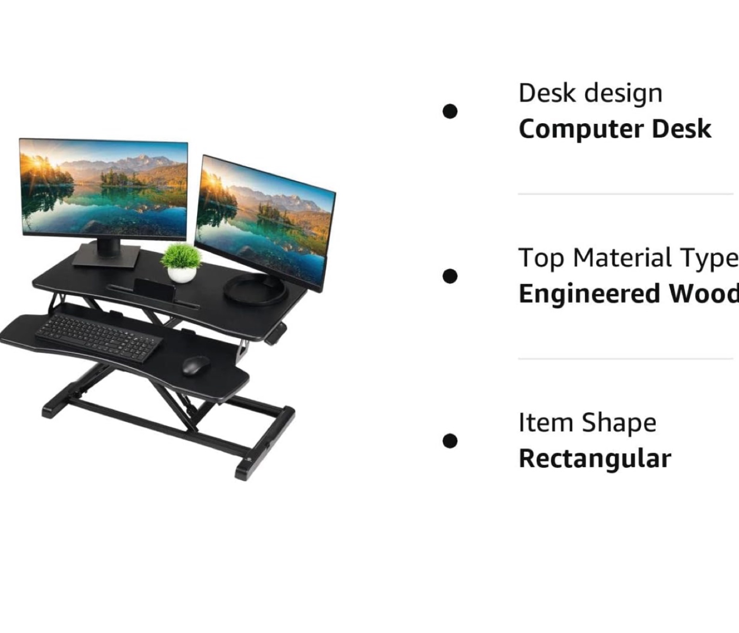 Electric Adjustable Standing Desk Riser - photo 3