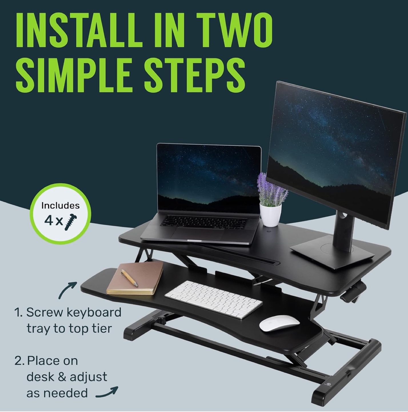 Electric Adjustable Standing Desk Riser - photo 5
