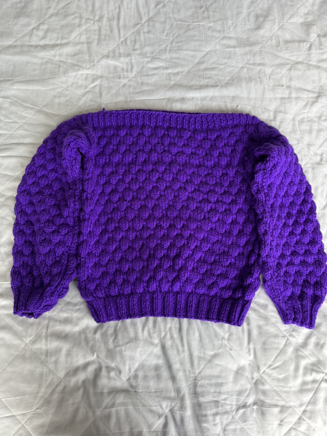 Unique Purple Knit Sweater - photo 3