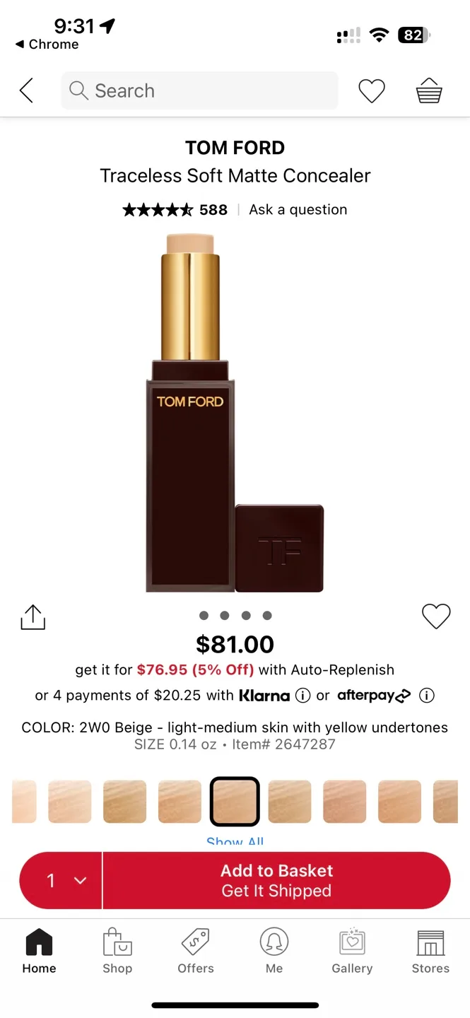 Tom Ford Traceless Soft Matte Concealer 2WO Beige image indicator(8)