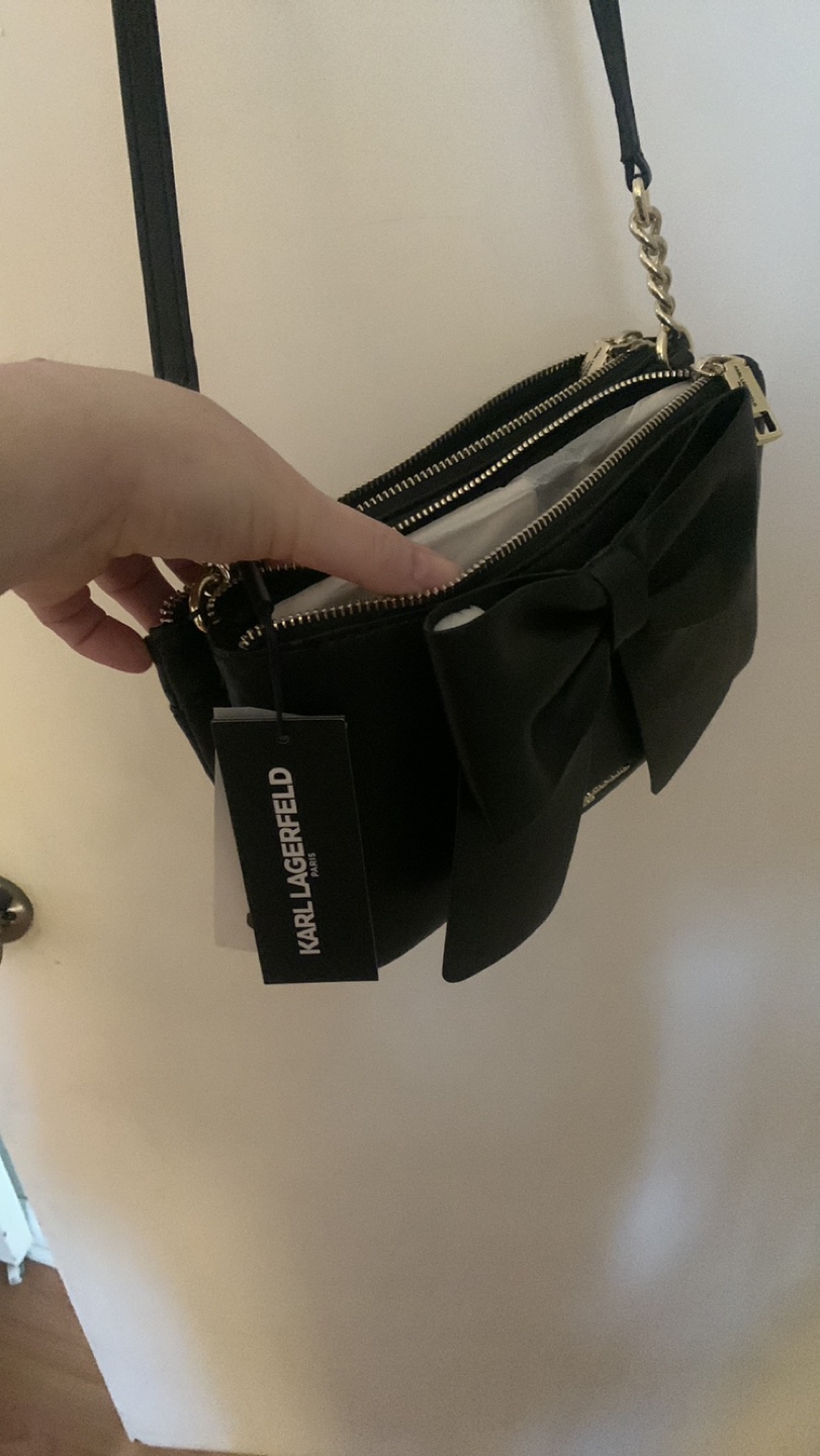 Karl Lagerfeld Black Bow Crossbody Bag - photo 4