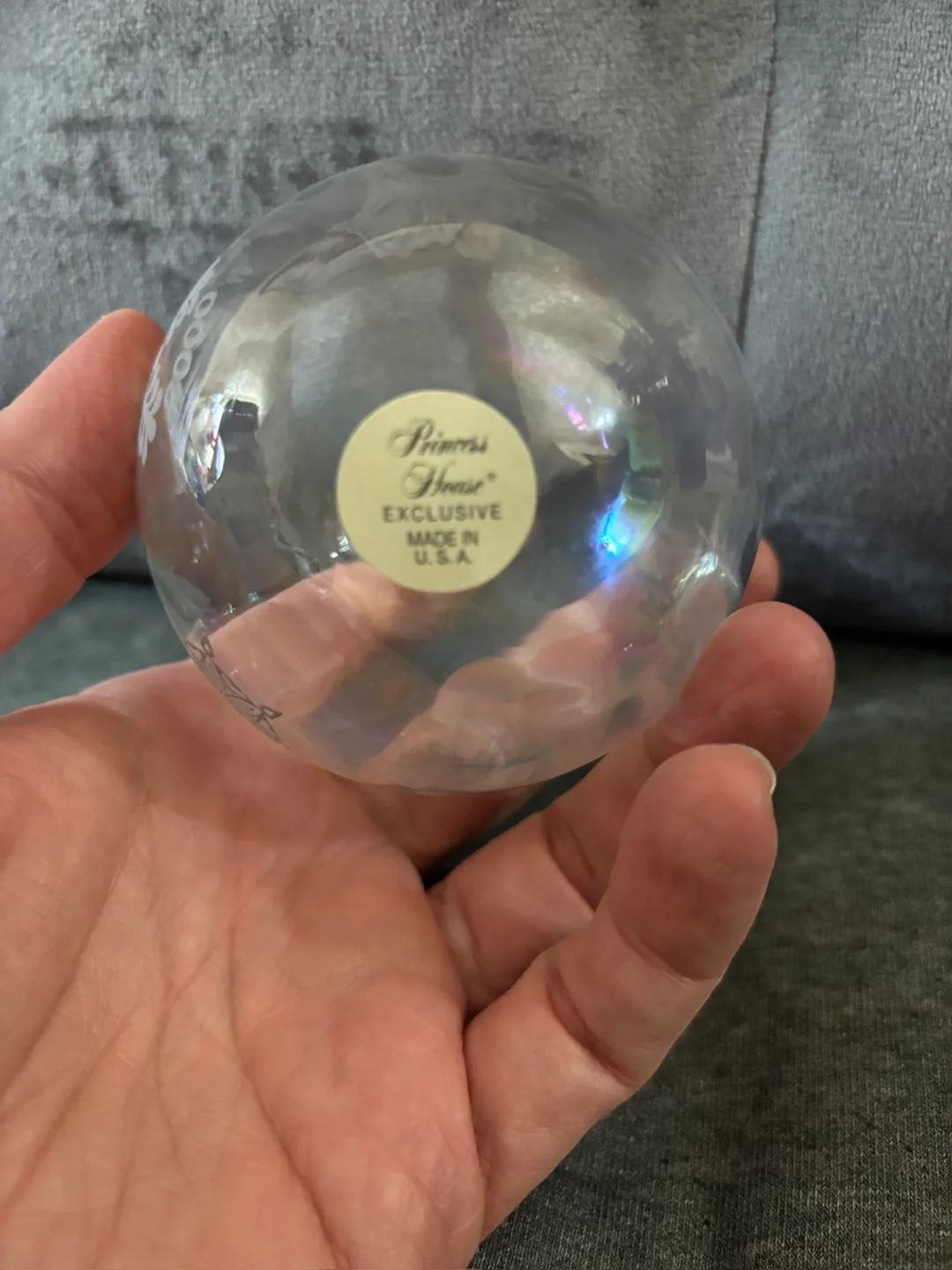 Princess House Glass Snowflake Ornament image indicator(2)