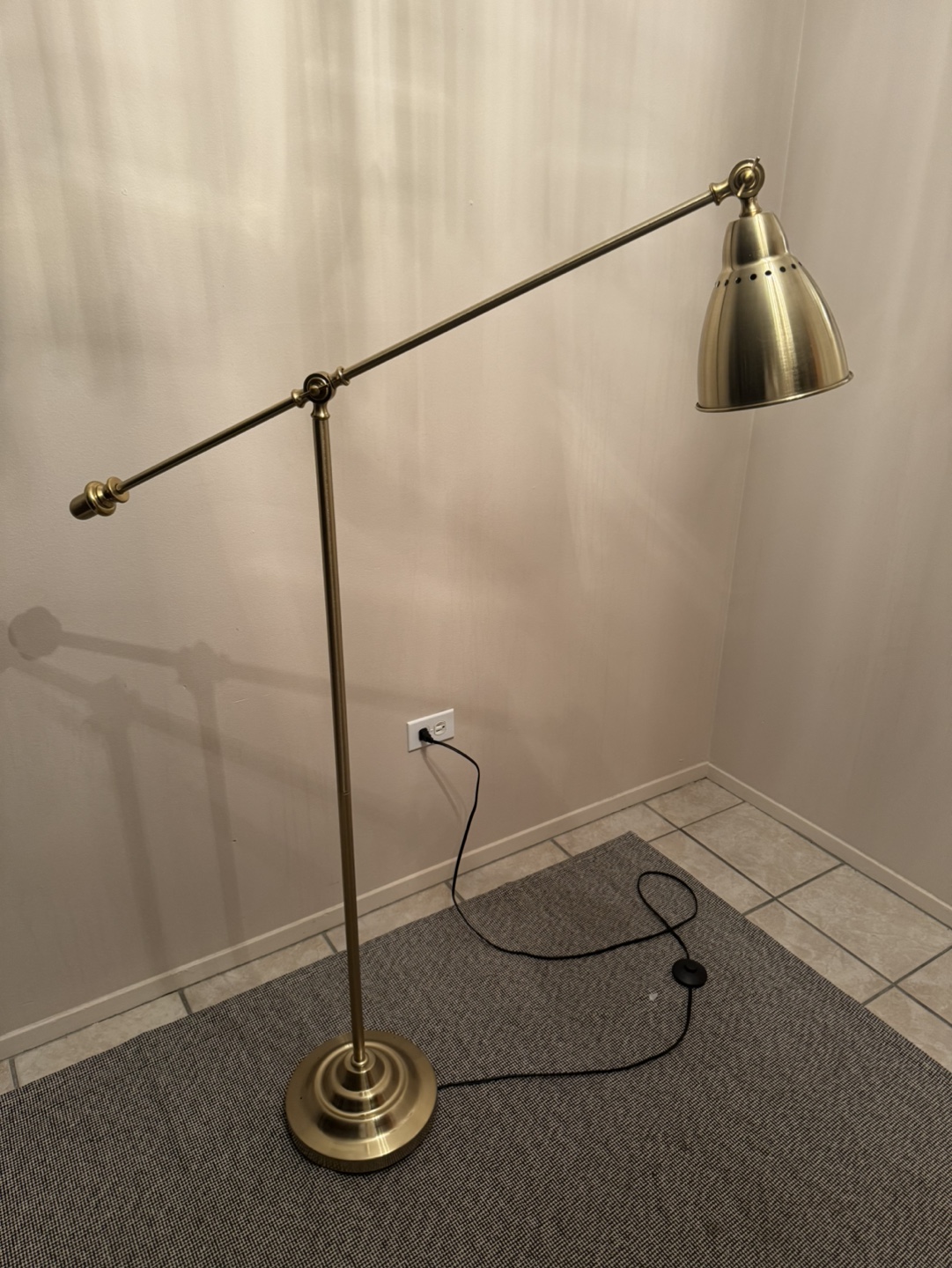 Brass Adjustable Floor Lamp - photo 2