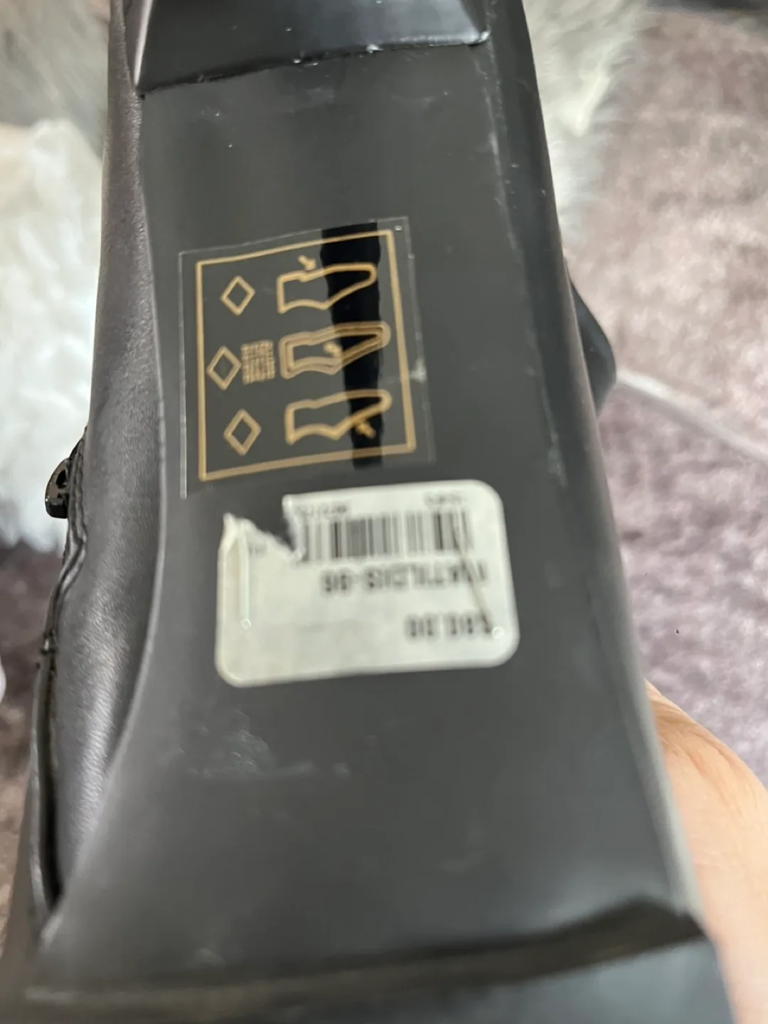 Call It Spring Black Ankle Boots with Gold Zipper image indicator(2)