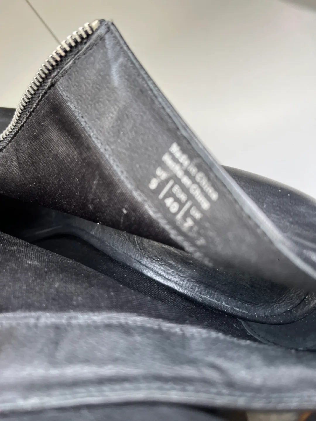 ALDO Black Leather Peep toe boots image indicator(3)