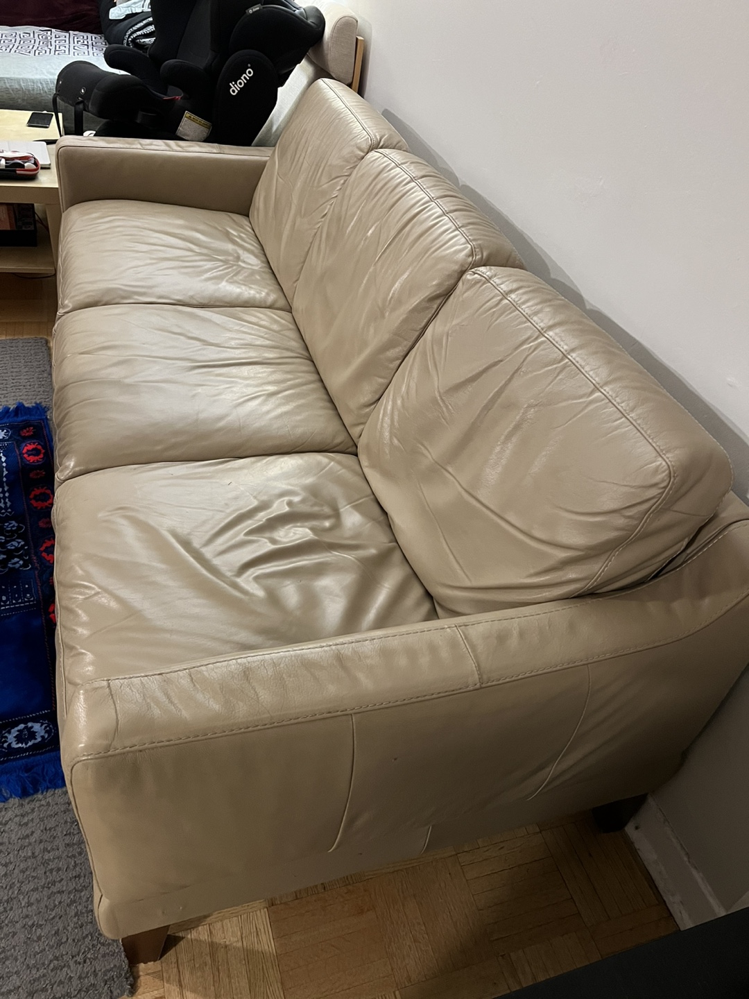 Beige Leather Sofa - Natuzzi Editions - photo 3