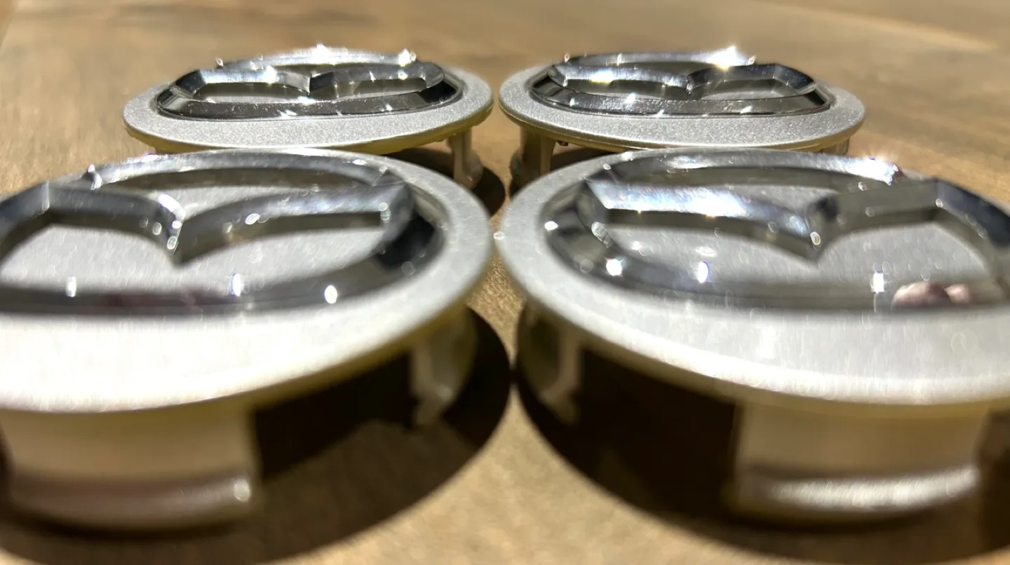 Set of Four Mazda Wheel Center Caps image indicator(2)