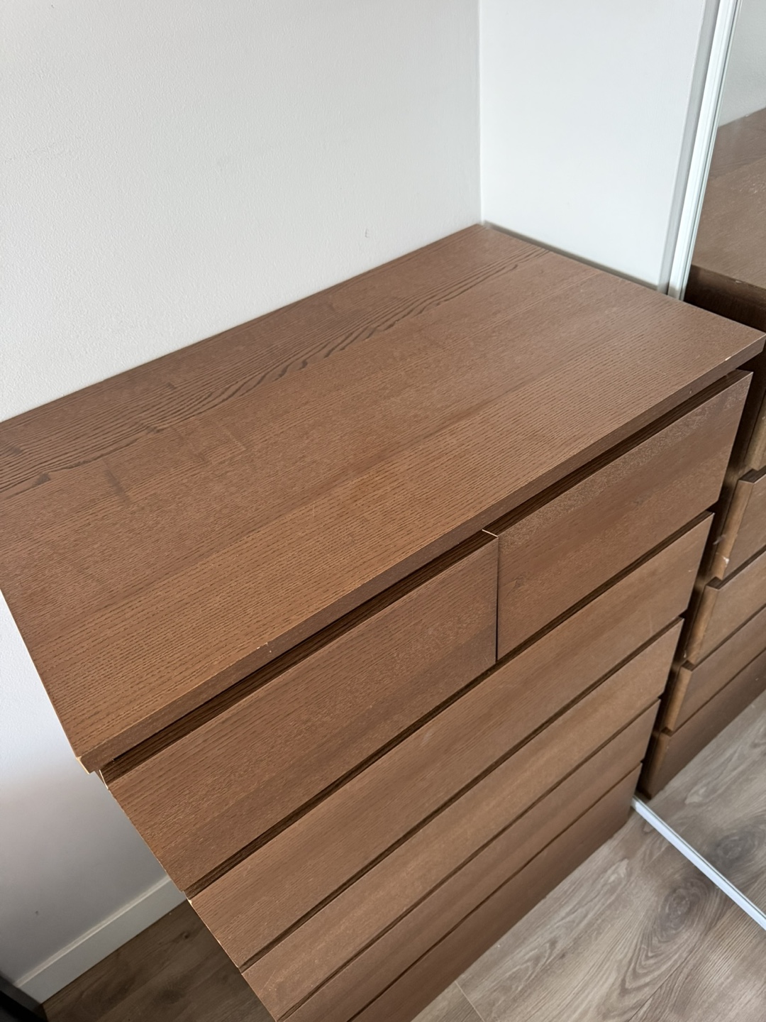 IKEA MALM 6-Drawer Chest - Oak Veneer - photo 5
