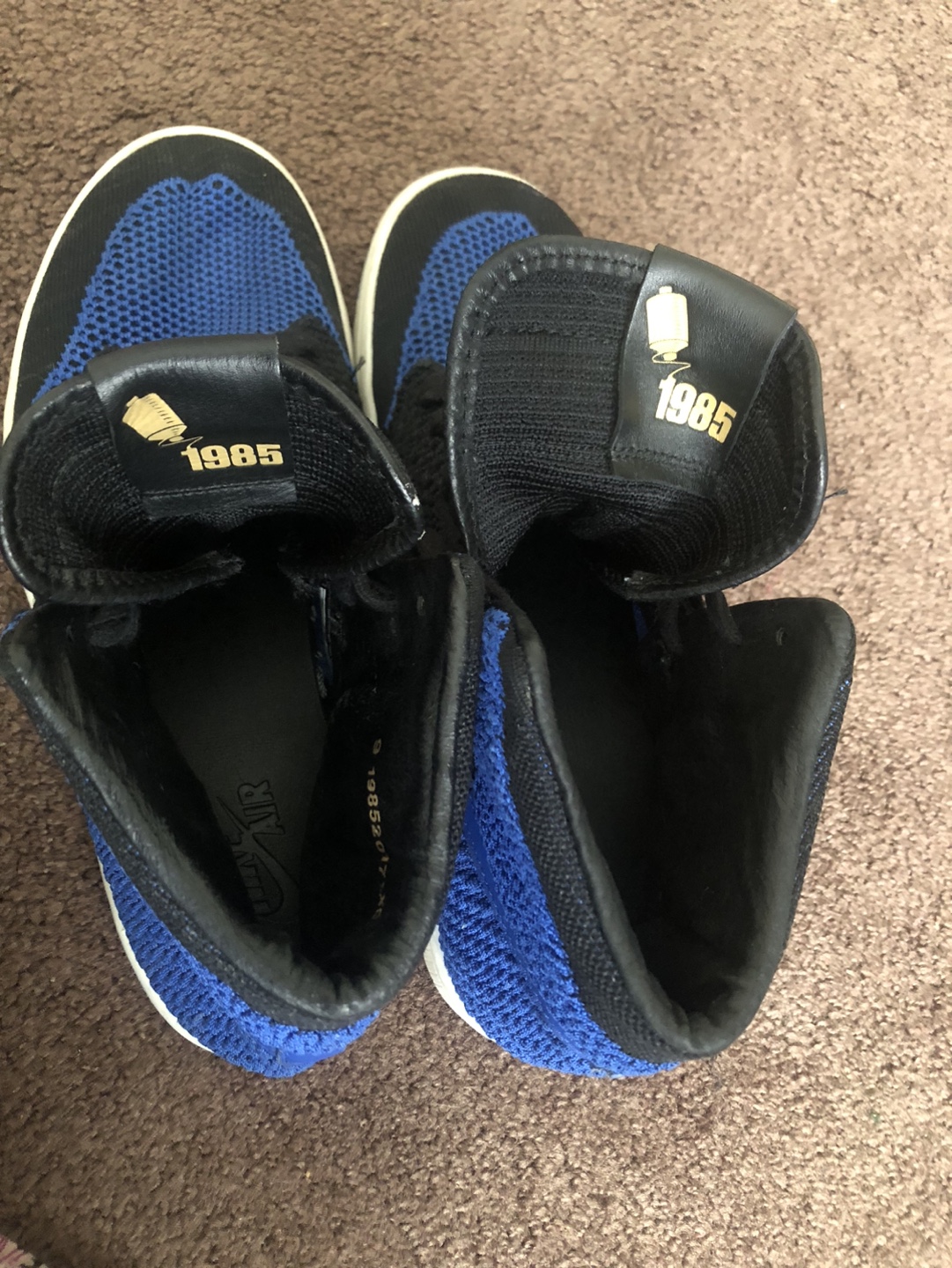 Air Jordan 1 Retro High OG Flyknit Black/Varsity Royal/White