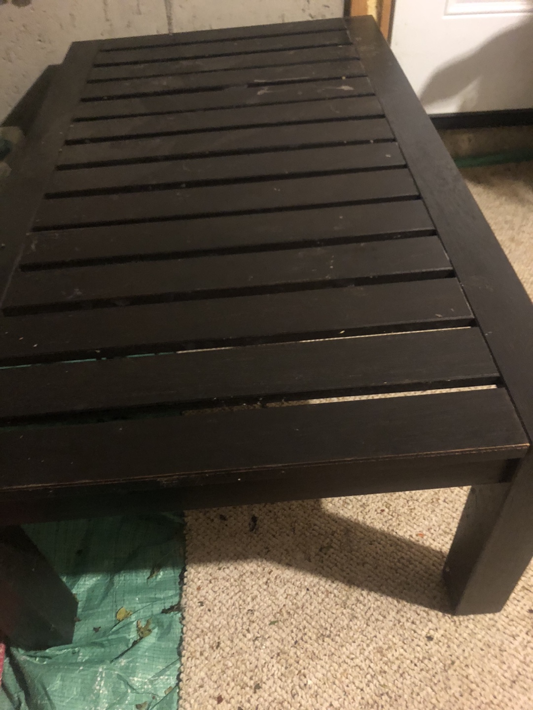 Dark Brown Wooden Coffee Table