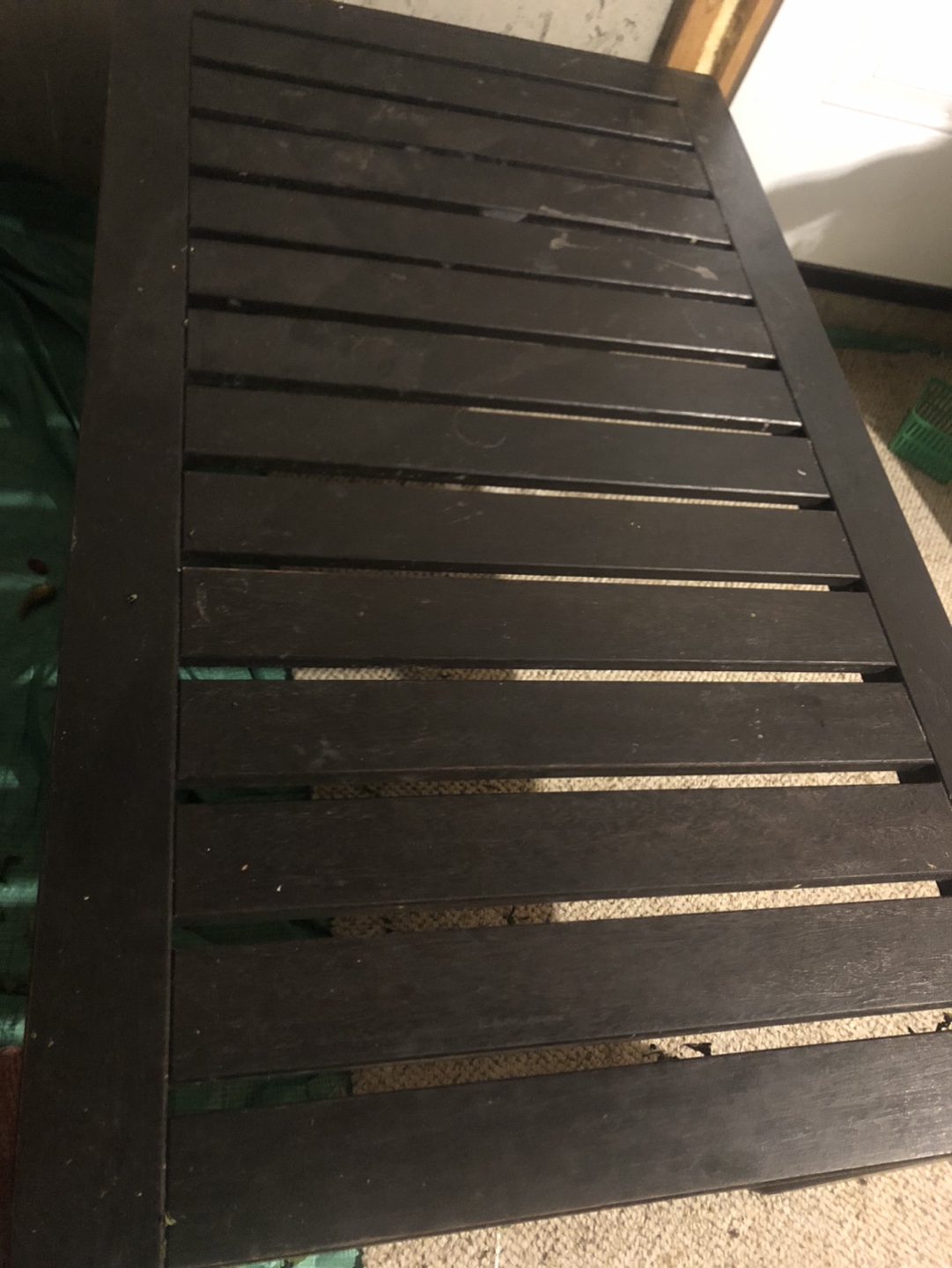 Dark Brown Wooden Coffee Table - photo 2