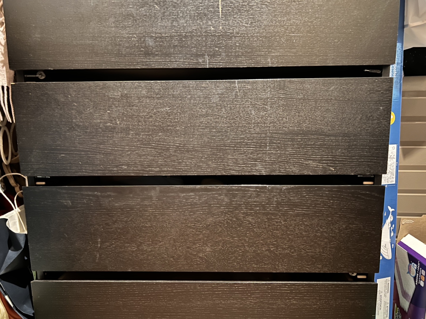 IKEA MALM 5-Drawer Chest - Black-Brown - photo 2