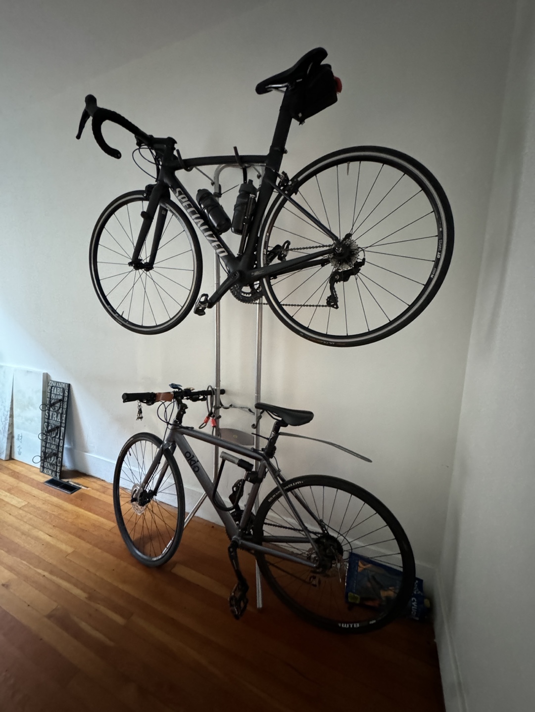 Double Bicycle Wall Rack